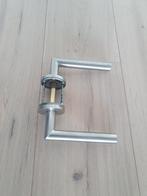 4 paar Deurkrukken RVS + 2 WC Sloten., Doe-het-zelf en Bouw, Ophalen of Verzenden, Zo goed als nieuw, Inox, Klink of Kruk