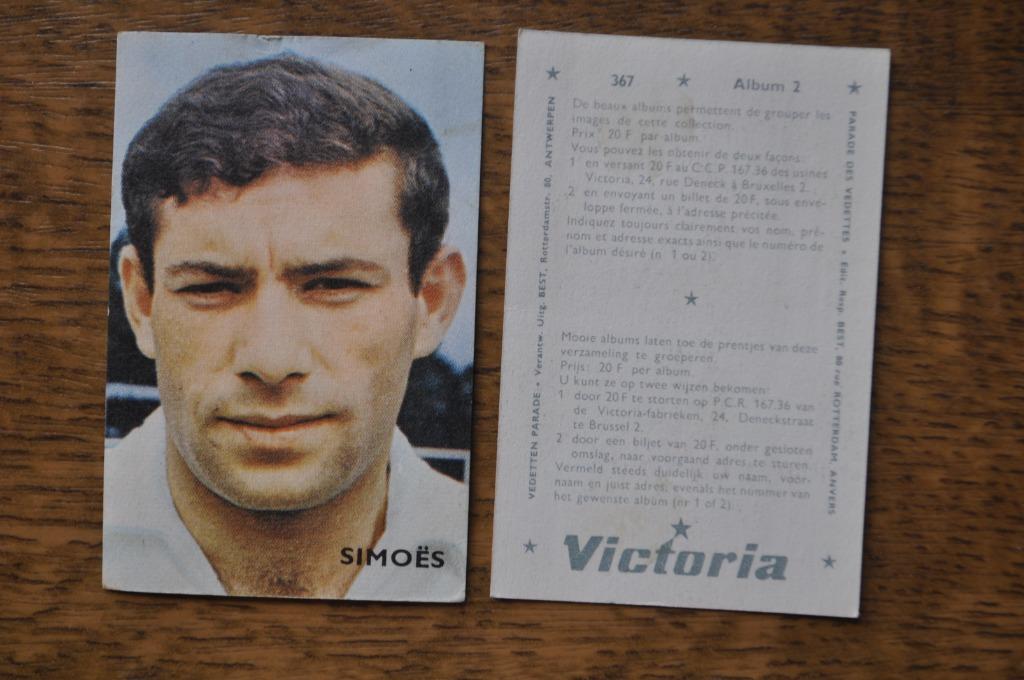 VICTORIA PRENTJE VOETBALLER SIMOES, Ophalen of Verzenden, Gebruikt, Plaatje