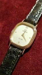 NOS Omega De Ville Horloge Vintage Klok Watch, Handtassen en Accessoires, Leer, Polshorloge, Nieuw, Goud