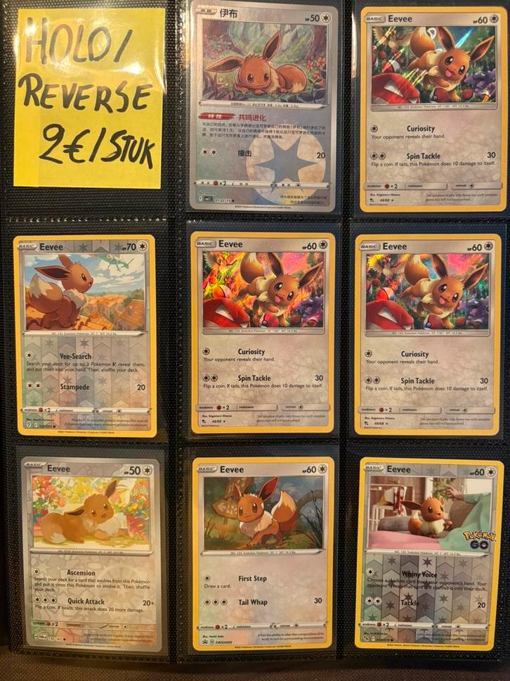 Pokémon Eeveelution’s Kaarten, Hobby en Vrije tijd, Verzamelkaartspellen | Pokémon, Zo goed als nieuw, Ophalen of Verzenden