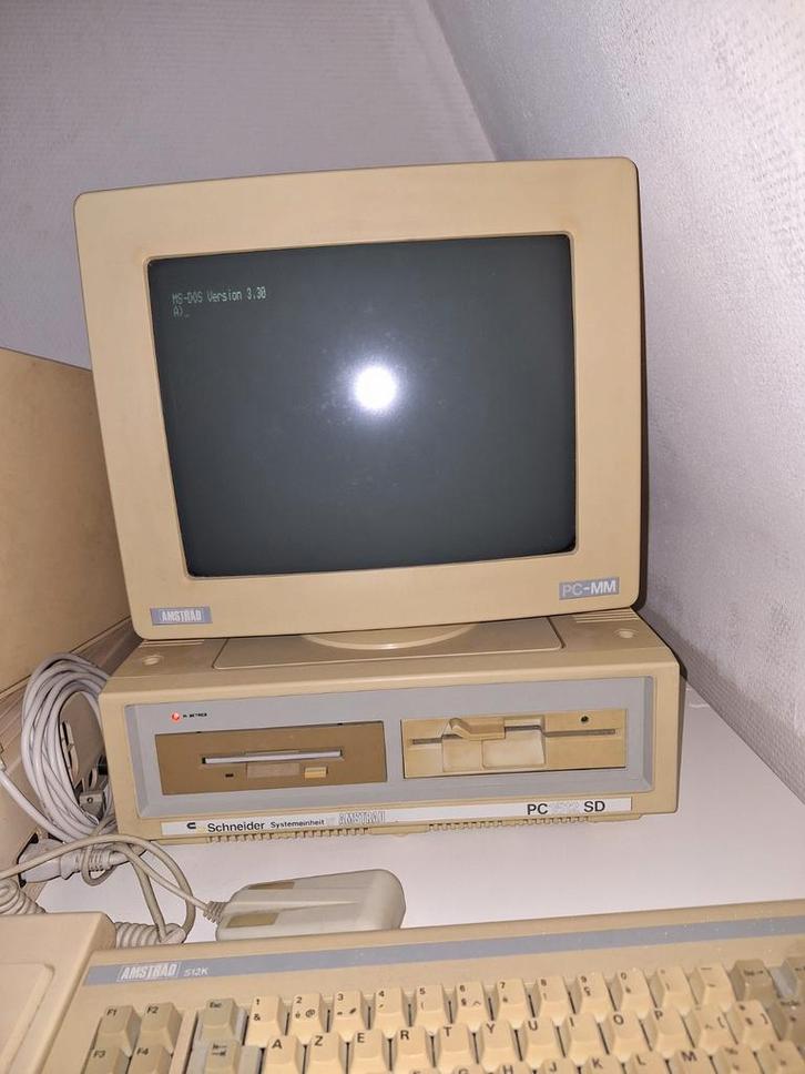 retro computer Amstrad PC 1512 SD, Computers en Software, Overige Computers en Software, Gebruikt, Ophalen
