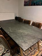 table à manger en marbre véritable et 6 chaises, Maison & Meubles, Enlèvement, Comme neuf, Luxe