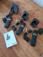3 téléphones sans fils Philips, Télécoms, Enlèvement, Utilisé