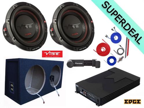3000W Dual VIBE Slick12D2 & EDGE Audio SPL Set (HARDE BASS), Auto diversen, Autospeakers, Nieuw, Ophalen of Verzenden