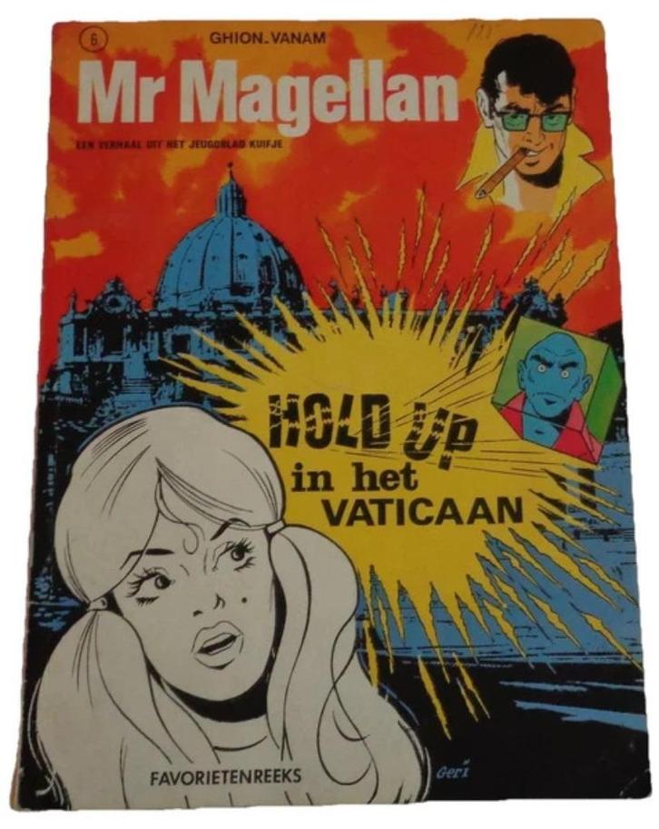 Favorietenreeks 2 nr. 6 Magellan Vaticaan 1971 stripboek, Boeken, Stripverhalen, Zo goed als nieuw, Verzenden