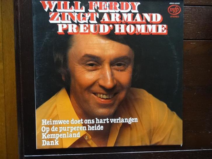 lp Will Ferdy Zingt Armand Preud'Homme, Cd's en Dvd's, Vinyl | Nederlandstalig, Zo goed als nieuw, Levenslied of Smartlap, Ophalen of Verzenden