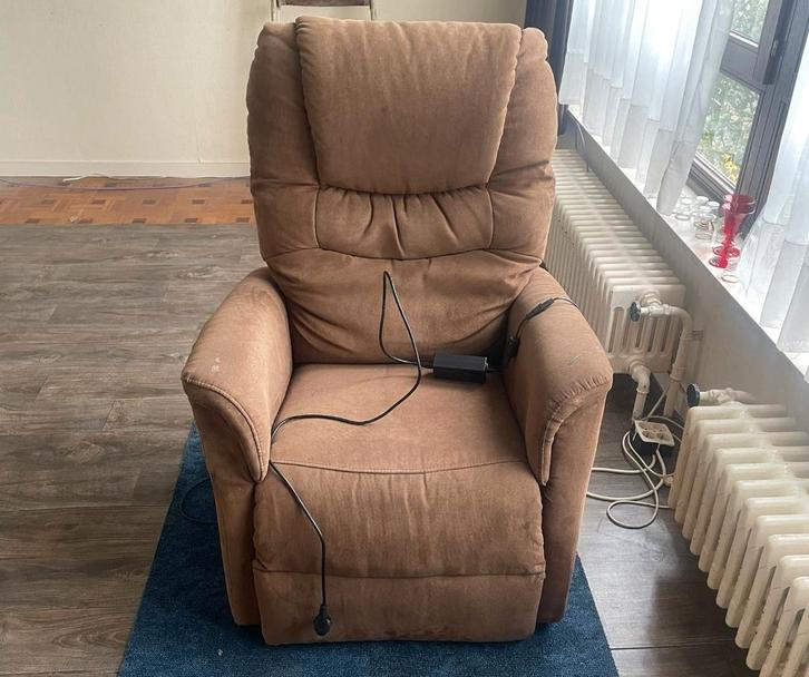 Fauteuil releveur et relax, Maison & Meubles, Fauteuils, Utilisé, Tissus, 50 à 75 cm, 75 à 100 cm, Enlèvement