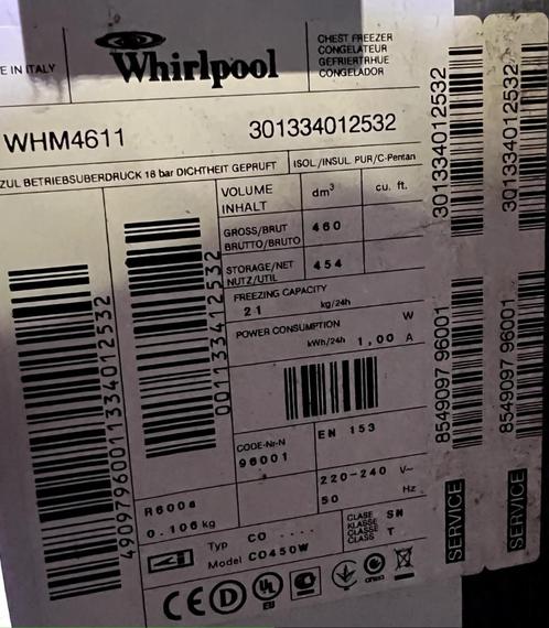Diepvrieskist, Elektronische apparatuur, Vriezers en Diepvrieskisten, Zo goed als nieuw, Vrijstaand, Vrieskist, 85 tot 120 cm