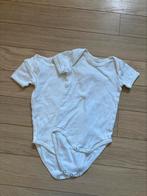 2 witte rompers Petit Bateau, Kinderen en Baby's, Verzenden, Gebruikt