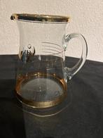 Vintage - karaf/serveerkan met opschrift “nous deux”, Enlèvement ou Envoi, Comme neuf, Verre, Autres types