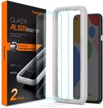 Pixel 4a - Spigen AlignMaster tempered glass protector, Telecommunicatie, Mobiele telefoons | Hoesjes en Screenprotectors | Overige merken