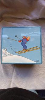 Kuifje al skiend  - 2003 - blikken doos, Verzamelen, Gebruikt, Ophalen of Verzenden, Kuifje