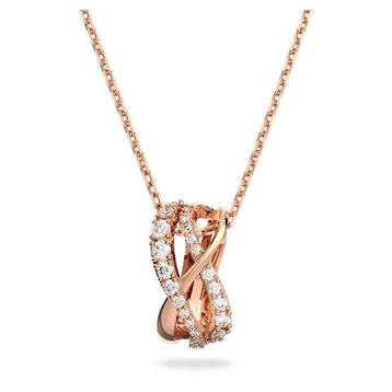 Collier Swarovski Twist couleur or rose, neuf