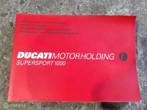 Gebruikshandleiding user manual SSie Supersport Sport 1000, Motoren, Onderdelen | Ducati, Gebruikt, Ophalen of Verzenden