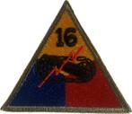 Patch US ww2 16th Armored Division