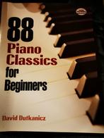 pianoklassiekers voor beginners Dover 88 nummers, Les of Cursus, Piano, Ophalen of Verzenden, Zo goed als nieuw