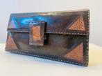 Vintage lederen geldbeugel, Overige merken, Bruin, Ophalen of Verzenden, Zo goed als nieuw