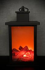 Led lantaarn met flame effect, Huis en Inrichting, Ophalen, Zo goed als nieuw