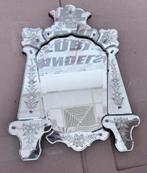 Antieke Venetiaanse spiegel antiek Venetian 1900 early 20th, Antiek en Kunst, Ophalen of Verzenden, Overige vormen, Minder dan 50 cm