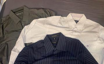 Set van 3 herenoverhemden van goede merken (XL) beschikbaar voor biedingen
