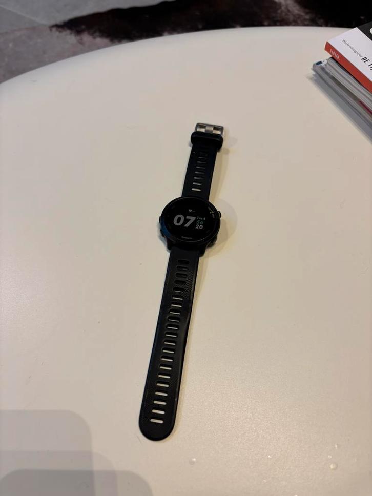 Garmin Forerunner 55 - perfecte staat, Handtassen en Accessoires, Sporthorloges, Zo goed als nieuw, Zwart, Ophalen