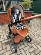 Volledig lederen buggy, Kinderen en Baby's, Kinderwagens en Combinaties, Gebruikt, Verstelbare duwstang, Ophalen, Kinderwagen