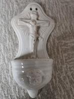 Récipient à eau bénite en porcelaine blanche antique, Antiquités & Art, Antiquités | Objets religieux, Enlèvement ou Envoi