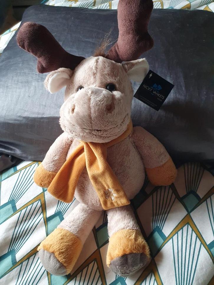 Nieuwe knuffel - Rendier van Nicky Vankets, Kinderen en Baby's, Speelgoed | Knuffels en Pluche, Nieuw, Overige typen, Ophalen of Verzenden