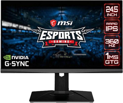MSI Oculux nxg253r, Computers en Software, Monitoren, Zo goed als nieuw, 201 Hz of meer, HDMI, Gaming, In hoogte verstelbaar, Draaibaar