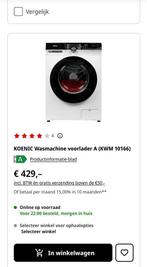 Nieuwe Koenic Wasmachine Voorlader 10kg  Nieuw nog in doos, Elektronische apparatuur, Wasmachines, Ophalen, 10 kg of meer, Nieuw