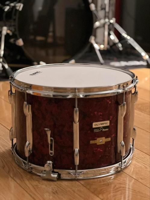 Premier Olympic 60’svintage snare 14x10 - Red Diamond Pearl, Musique & Instruments, Batteries & Percussions, Comme neuf, Pearl