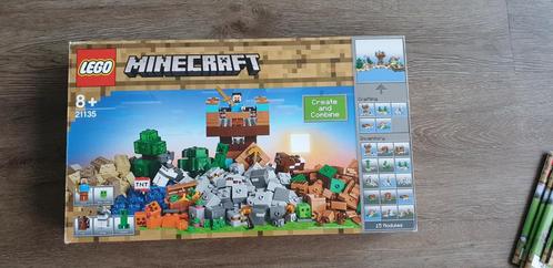 Lego Minecraft 21135, The Crafting Box, compleet, Kinderen en Baby's, Speelgoed | Duplo en Lego, Zo goed als nieuw, Lego, Complete set