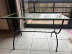 Glazen salontafel in goede staat, Huis en Inrichting, Tafels | Salontafels, Ophalen, Minder dan 50 cm, Gebruikt, 50 tot 100 cm
