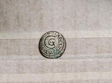 munt 1 Solidus - Carl X Gustav Riga 1655 billon