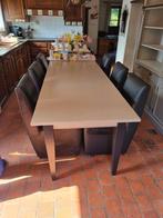 Massief houten eettafel, Huis en Inrichting, Ophalen of Verzenden, Zo goed als nieuw