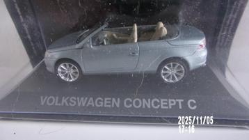 VW CONCEPT "C".NEUVE 1/43 NOREV,PETIT DEFAUT PEINTURE !! beschikbaar voor biedingen