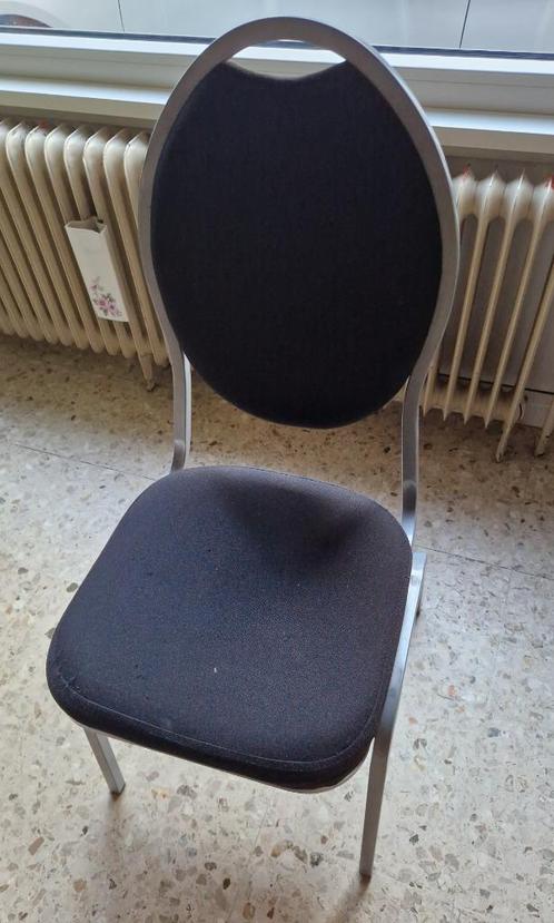 10 stoelen vergadering conferentie, Huis en Inrichting, Stoelen, Gebruikt, Vijf, Zes of meer stoelen, Metaal, Stof, Grijs, Ophalen