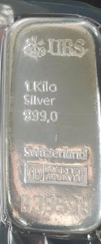 Zilverbaar 1kg UBS - Met aankoopbewijs bank, Enlèvement