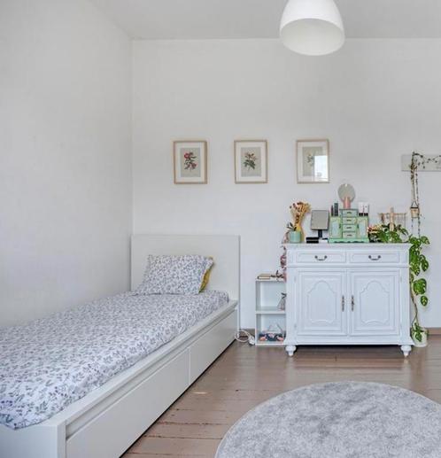 1-persoonsbed Ikea Malm incl 2 lades, Huis en Inrichting, Slaapkamer | Bedden, Zo goed als nieuw, Eenpersoons, 90 cm, 200 cm, Overige materialen