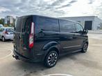 Ford Transit Custom sport 136 kw dubbele cabine full extra a, Auto's, Bestelwagens en Lichte vracht, Automaat, 4 cilinders, Zwart