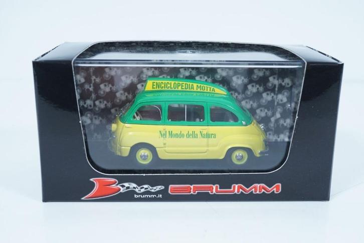 1:43 Brumm R310 Fiat 600 Multipla Enciclopedia Motta, Hobby en Vrije tijd, Modelauto's | 1:43, Zo goed als nieuw, Auto, Ophalen of Verzenden