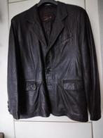 Veste homme en cuir véritable noir - KIM / T. L., Comme neuf, Noir, Enlèvement ou Envoi, Taille 52/54 (L)