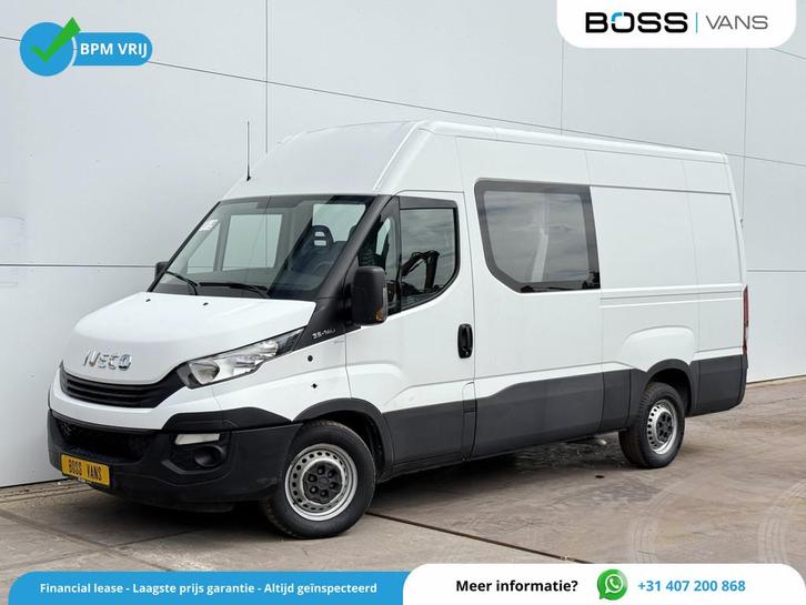 Iveco Daily 35S14 2.3 L2H2 Dubbele Cabine 7 Stoelen Mixto Do, Auto's, Bestelwagens en Lichte vracht, Bedrijf, Te koop, ABS, Airconditioning