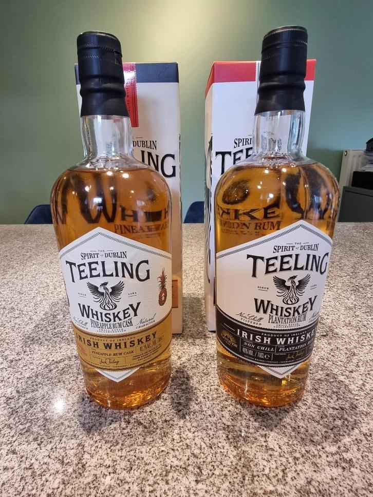 Whisky Teeling Rum Plantation set van 2 flessen, Verzamelen, Wijnen, Nieuw, Overige typen, Overige gebieden, Vol, Ophalen of Verzenden