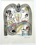 PAUL SNOEK - Love Story - Lithografie - 27 x 36cm - kader, Ophalen of Verzenden