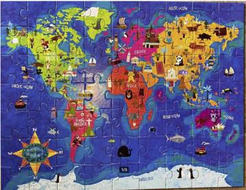 Puzzel 63 stukjes “around the world” beschikbaar voor biedingen