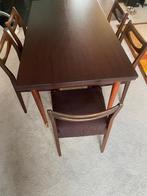 Vintage tafel met 6 stoelen, Huis en Inrichting, Tafels | Eettafels, Ophalen, Gebruikt