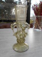 Oude vaas met dierenhoofden 'Potash glass', Antiek en Kunst, Ophalen of Verzenden