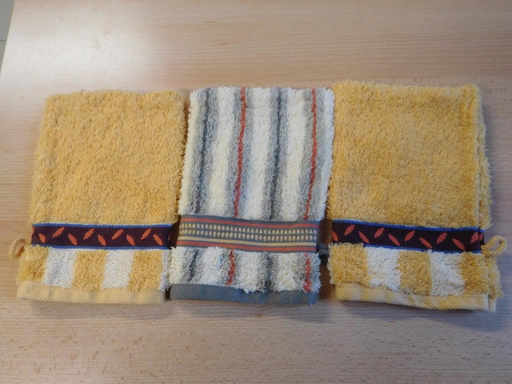 3 gants de toilette, Enlèvement ou Envoi, Neuf, Beige