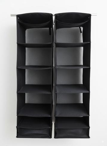 2 IKEA SKUBB ORGANIZERS | 6 compartimenten donkergrijs  beschikbaar voor biedingen